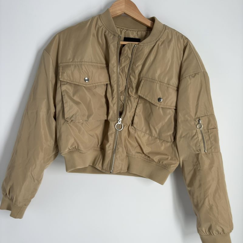 Love Tree Medium Khaki Bomber
